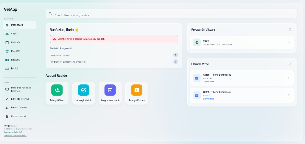 PetComplete Dashboard Mockup